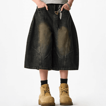 "TORN" JORTS (BLACK)