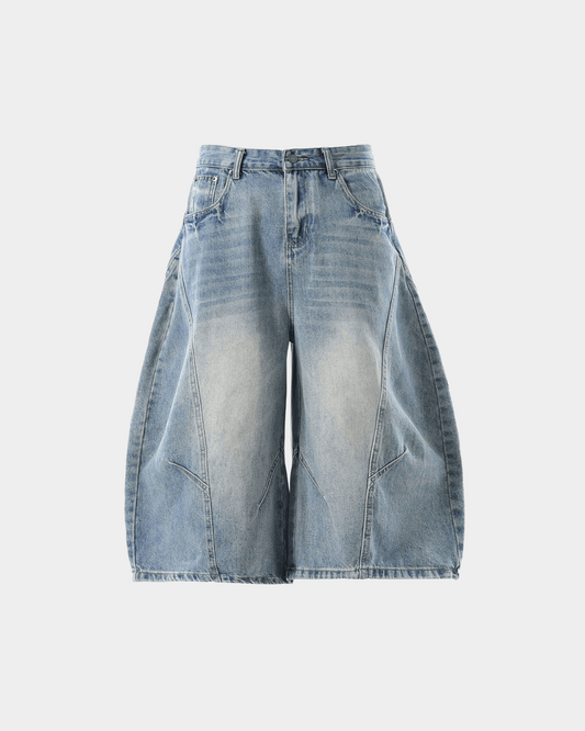 "TORN" JORTS (LIGHT BLUE)