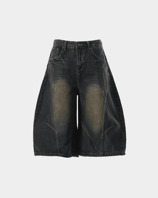 "TORN" JORTS (BLACK)