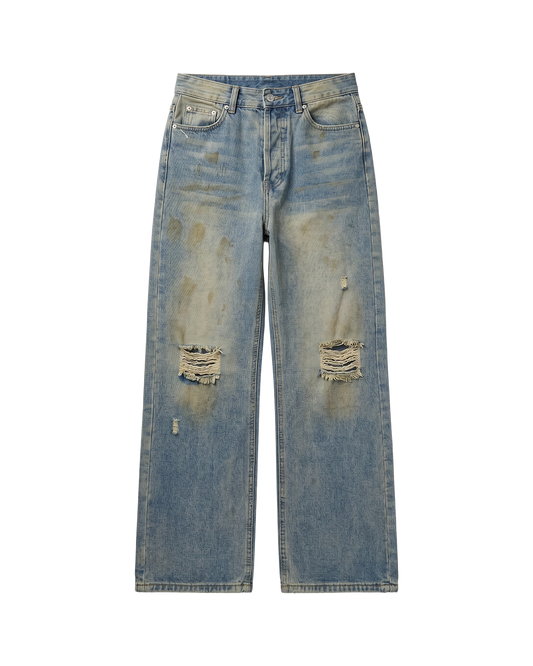 Stained Loose Denim
