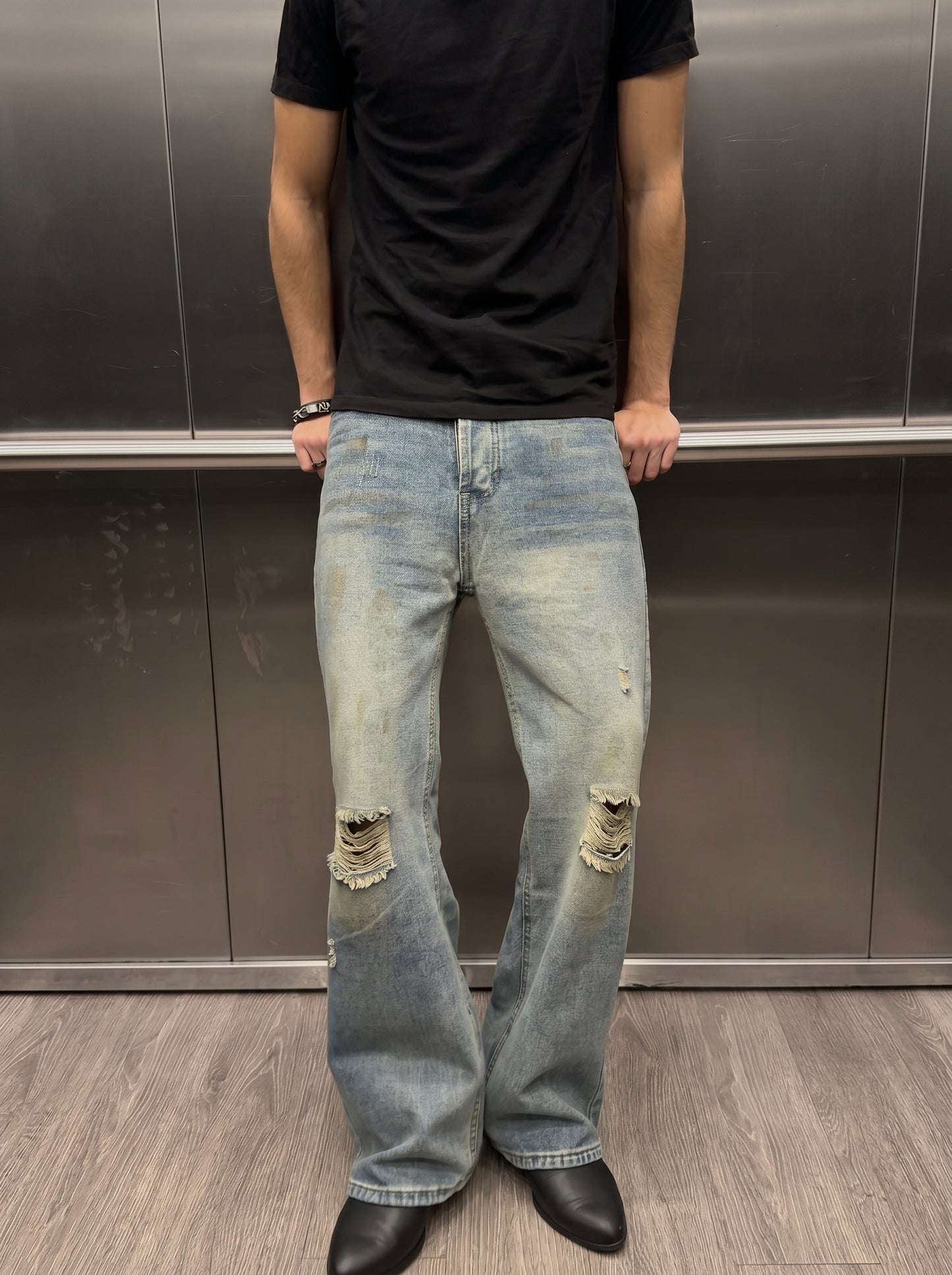Stained Loose Denim